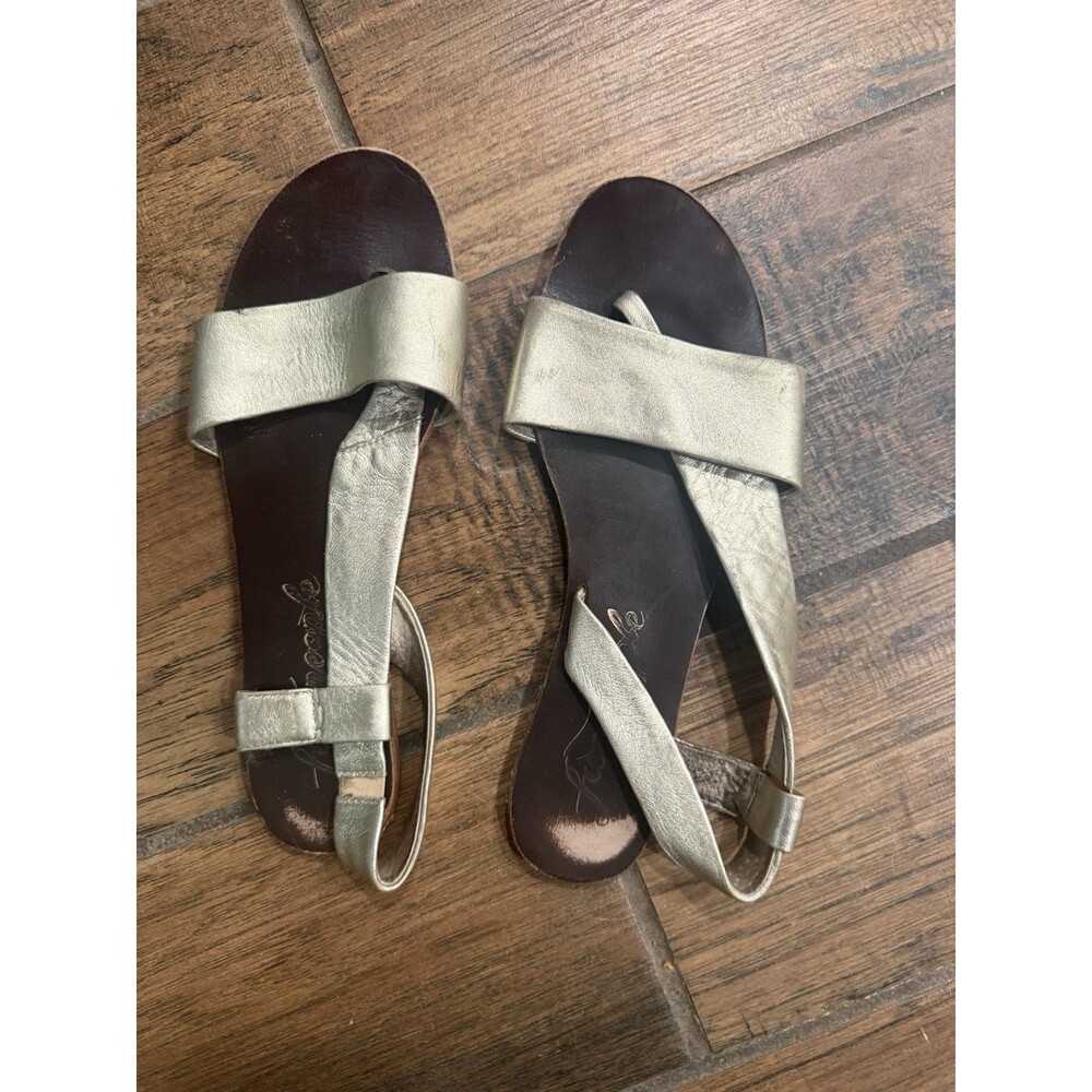 Free People Metallic Sandals Size 39 US 8.5